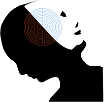 Człowiek - jedna głowa i dwie twarze, labirynt w umyśle
