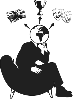 Kula ziemska zamiast głowy - zapominanie o sobie, życie światem zewnętrznym